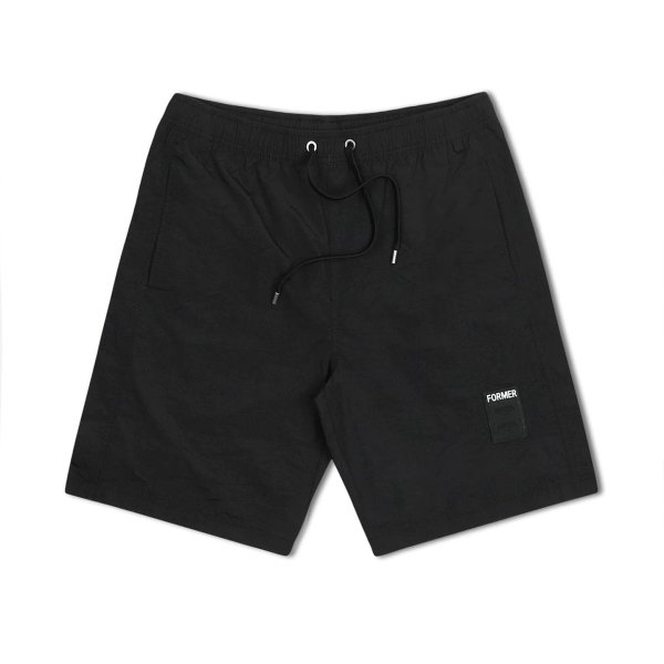 画像1: FORMER MERCHANDISE "SWAN BAGGY SWIM TRUNK" - BLACK (1)