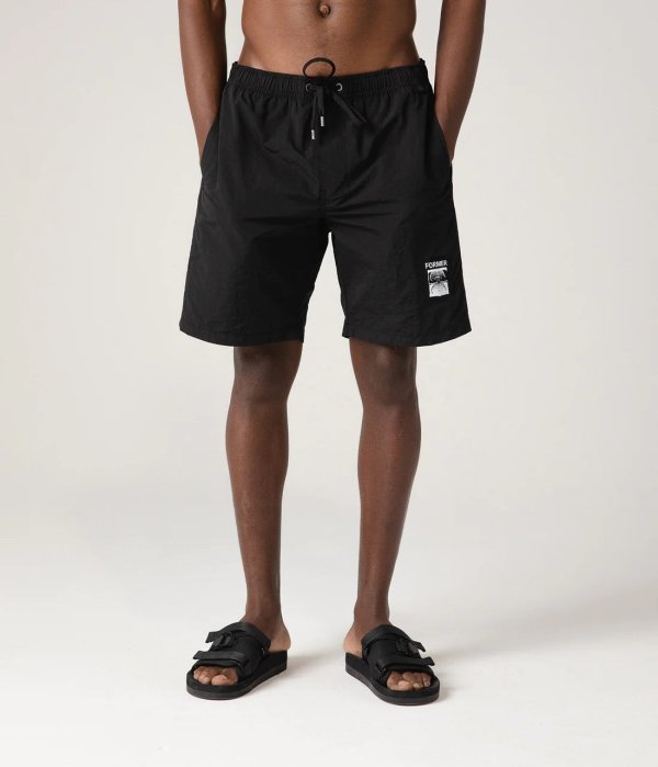 画像3: FORMER MERCHANDISE "SWAN BAGGY SWIM TRUNK" - BLACK (3)