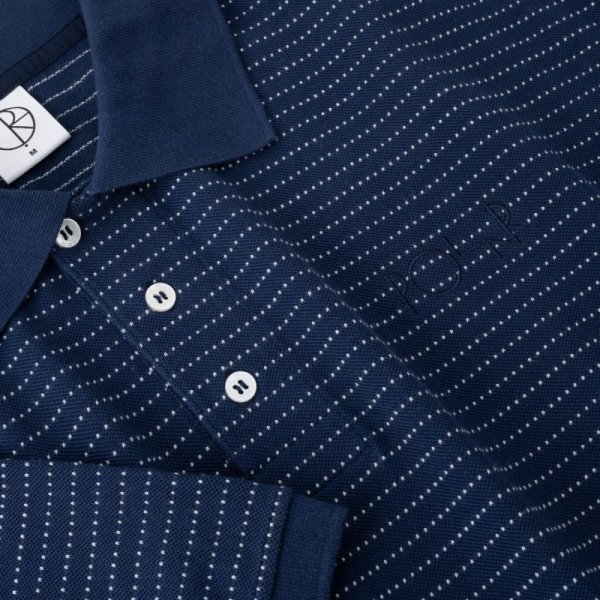 画像3: POLAR SKATE CO. "SURF POLO SHIRT DOTS" - DARK BLUE (3)