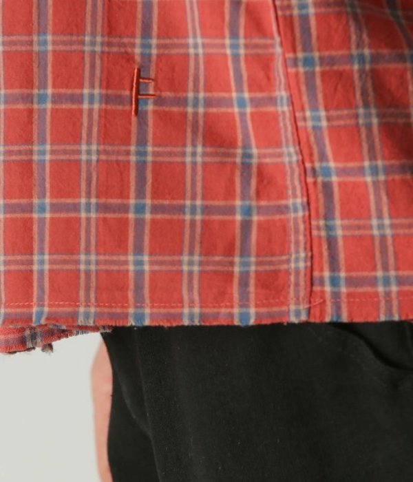 画像6: 【 SALE 】FORMER MERCHANDISE "VIVIAN LS FRAY SHIRT" -  ORANGE (6)