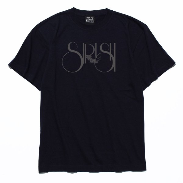 画像1: STRUSH WHEELS "SMOKE LOGO TEE" - BLACK (1)