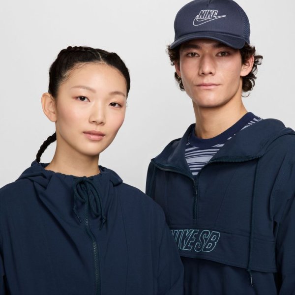 画像3: NIKE SB "ANORAK SKATE JACKETS" - ARMORY NAVY/ DENIM TURQUOISE (3)
