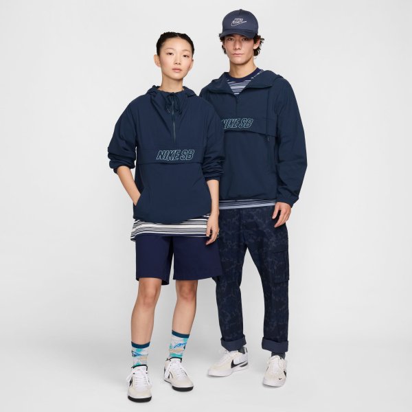 画像4: NIKE SB "ANORAK SKATE JACKETS" - ARMORY NAVY/ DENIM TURQUOISE (4)
