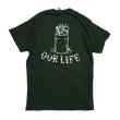 画像1: 【 OUR LIFE 】 OUR LIFE "BURN BARREL TEE " - DARK GREEN (1)