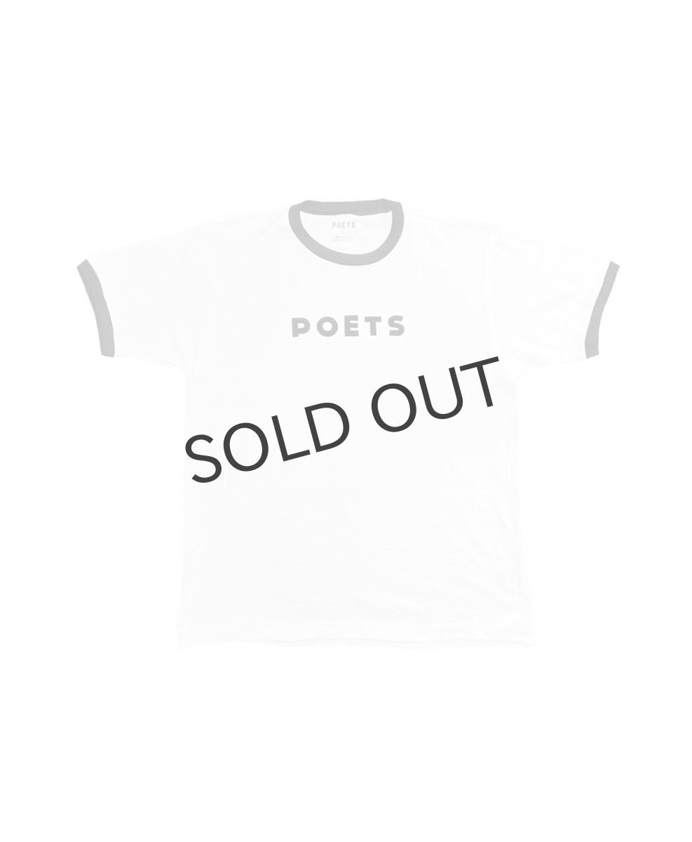 画像1: POETS " BASE RINGER TEE " - WHITE (1)