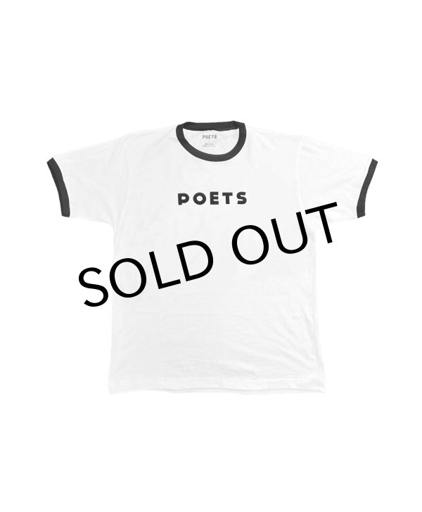 画像1: POETS " BASE RINGER TEE " - WHITE (1)