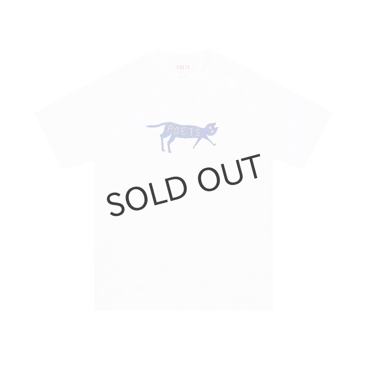 画像1: POETS " CAT TEE " - WHITE (1)