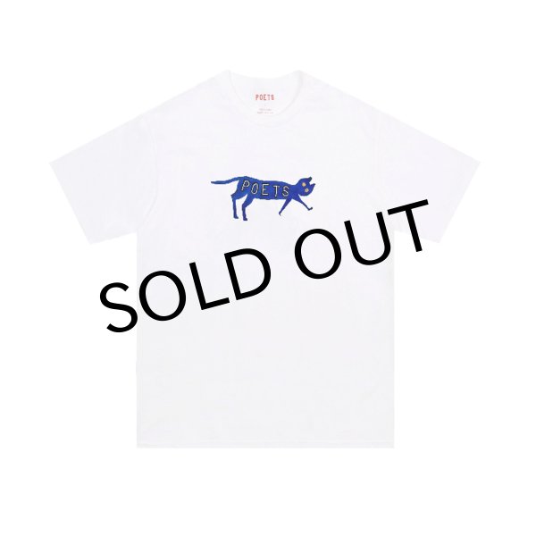 画像1: POETS " CAT TEE " - WHITE (1)