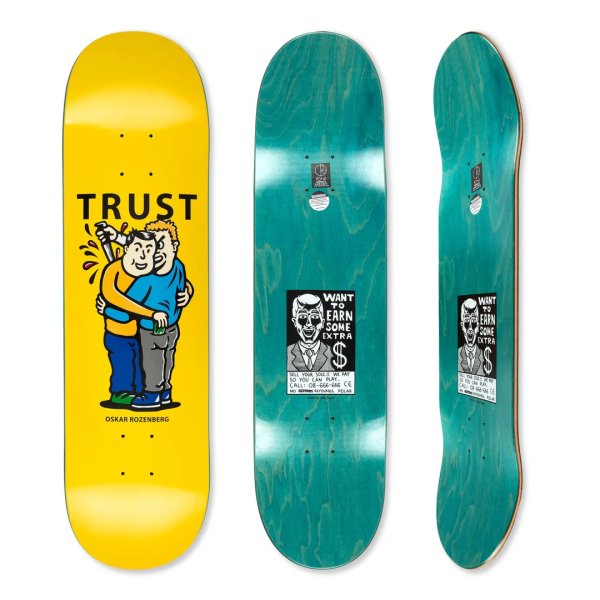画像1: POLAR SKATE CO. " TRUST - YELLOW VENEER " - 8.25  (1)