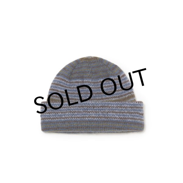 画像1: POLAR SKATE CO. " GEORGE BEANIE " - BLUE GREEN STRIPEE (1)
