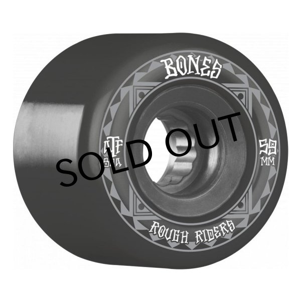 画像1: BONES WHEELS "ATF ROUGH RIDER RUNNERS " - BLACK 56mm 80a  (1)