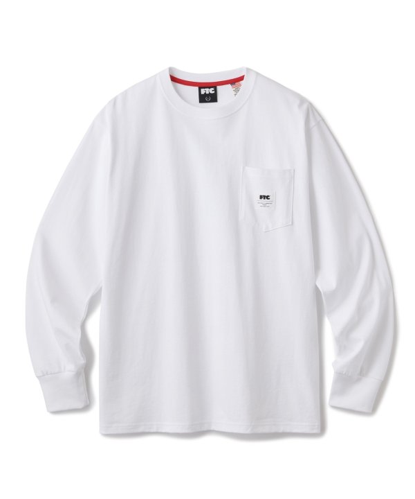 画像1: FTC " POCKET L/S TEE " - WHITE (1)