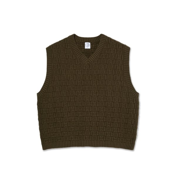 画像1: POLAR SKATE CO. " ALEX VEST " - BROWN (1)