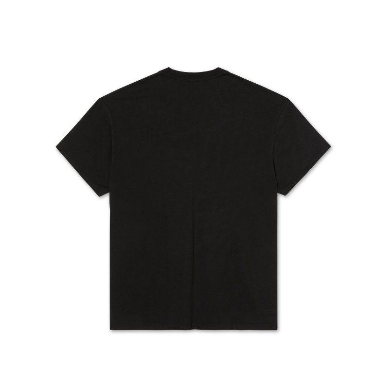 画像2: POLAR SKATE CO. " RED CURB TEE " - BLACK (2)