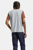 画像3: BRIXTON " 20TH ANNIVERSARY DETROIT HENLEY POCKET T-SHIRT "- HEATHER GREY / PINCONE BROWN  (3)