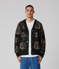 画像2: 【 SALE 】FORMER " CA BRAINSCAN CARDIGAN " - BLACK MUSHROOM   (2)