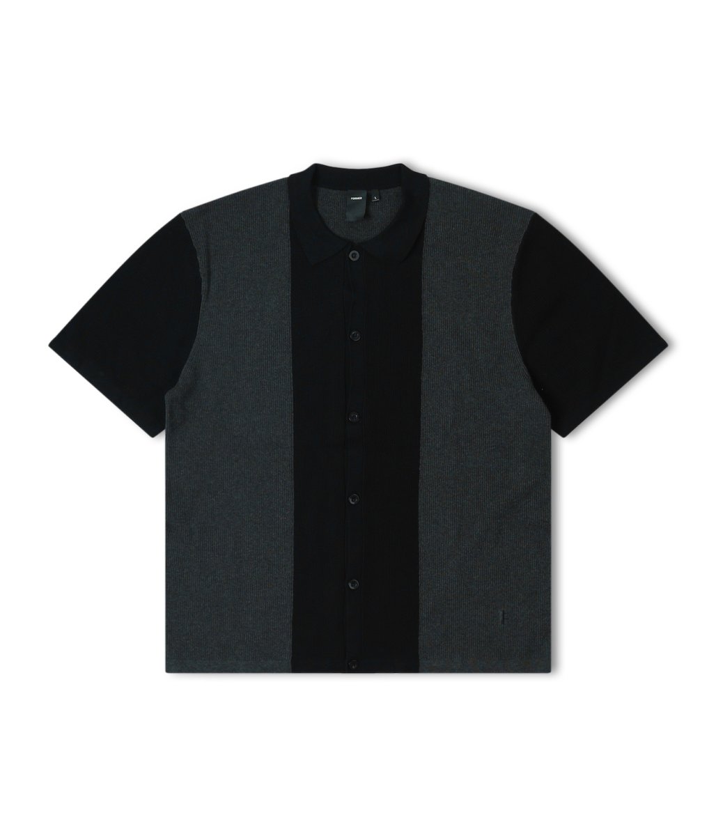 画像4: FORMER " MARILYN KNIT SS SHIRT " - BLACK CHARCOAL   (4)