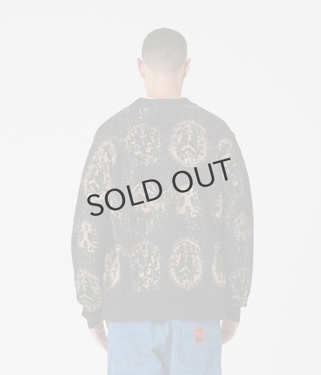 画像3: 【 SALE 】FORMER " CA BRAINSCAN CARDIGAN " - BLACK MUSHROOM   (3)