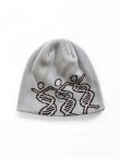 画像2: COMFORTABLE REASON " DANCING DNA BEANIE " - WHITE (2)