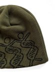 画像4: COMFORTABLE REASON " DANCING DNA BEANIE " - OLIVE (4)