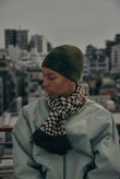 画像1: COMFORTABLE REASON " DANCING DNA BEANIE " - OLIVE (1)