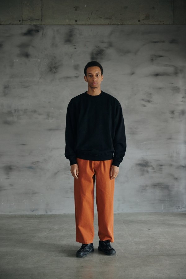 画像4: COMFORTABLE REASON " BOUCLE LOGO SWEAT " - BLACK (4)