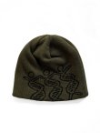 画像2: COMFORTABLE REASON " DANCING DNA BEANIE " - OLIVE (2)