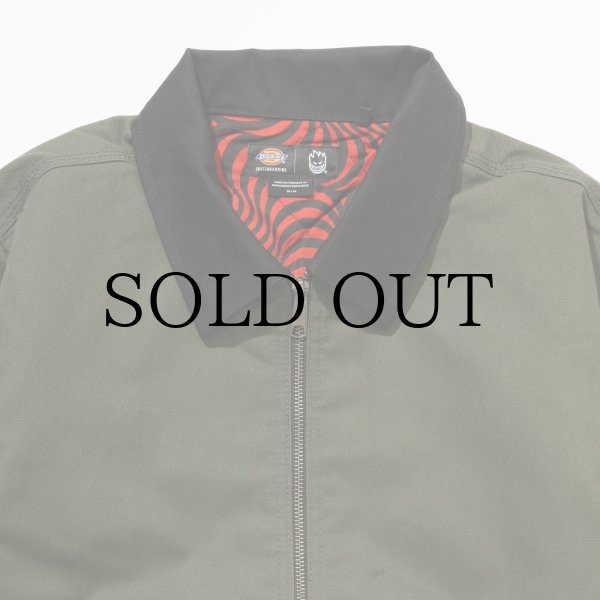 画像3: DICKIES × SPITFIRE WHEELS " JACKET " - OLIVE GREEN (3)