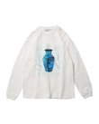 画像1: EVISEN " VASE LOGO LS TEE " - WHITE (1)