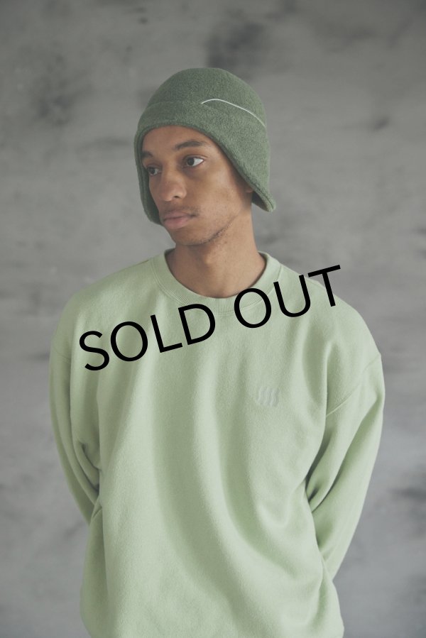 画像1: COMFORTABLE REASON " FLEECE EAR FLAP " - GREEN (1)