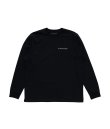 画像1: POP TRADING COMPANY " POP LOGO LONGSLEEVE TEE " - BLACK/WHITE (1)
