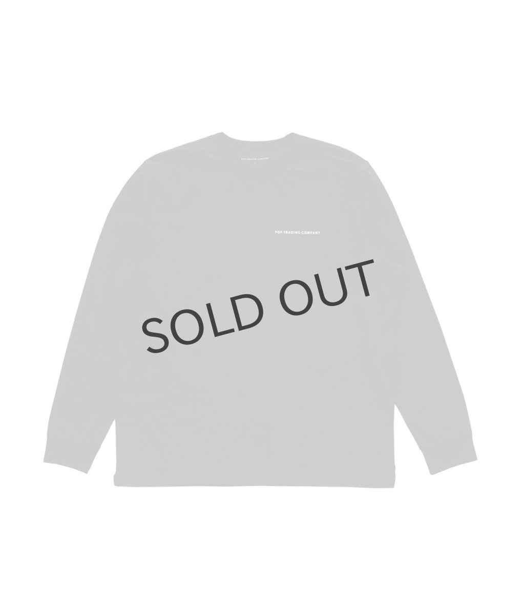 画像1: POP TRADING COMPANY " POP LOGO LONGSLEEVE TEE " - BLACK/WHITE (1)