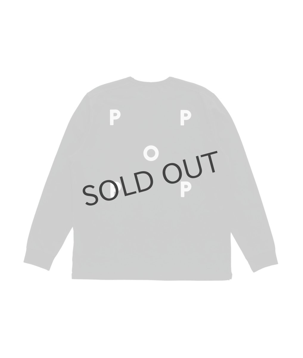 画像2: POP TRADING COMPANY " POP LOGO LONGSLEEVE TEE " - BLACK/WHITE (2)