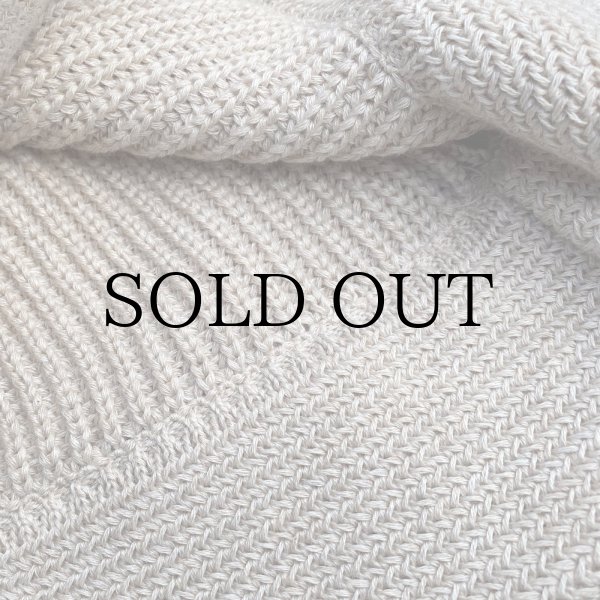 画像3: DUSK " LINE BEANIE HAT " - OATMEAL × WHITE (3)