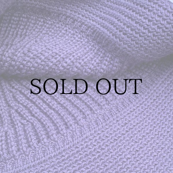 画像3: DUSK " LINE BEANIE HAT " - BLUEBERRY × MINT (3)