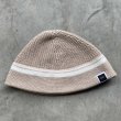画像1: DUSK " LINE BEANIE HAT " - OATMEAL × WHITE (1)