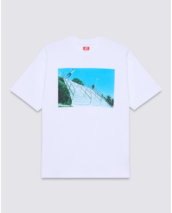 画像1: VANS " SKATE ROWLEY LIPSLIDE HANDRAIL 25TH SS TEE " - WHITE［USA企画/限定アイテム］ (1)