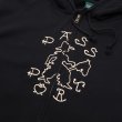 画像2: PASS~PORT.  " COWPOKE ORGANIC FLEECE ZIP HOODIE " - BLACK (2)
