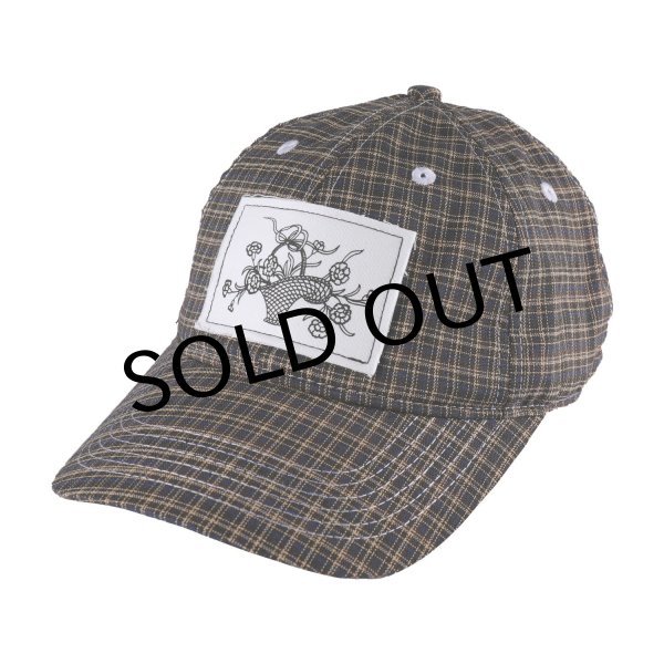 画像1: PASS~PORT.  " EDIBLE FLOWER LEAGUES CAP " - BLUE / BROWN   (1)