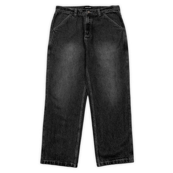 画像1: PASS~PORT.  " WORKERS CLUB DENIM JEAN " - FADED WASH BLACK   (1)