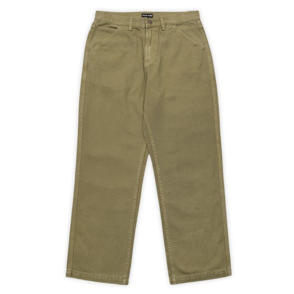 画像1: PASS~PORT.  " WORKERS CLUB DENIM JEAN " - OLIVE   (1)