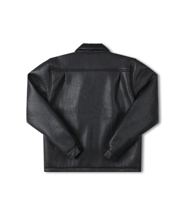 画像12: FORMER " SHERPA LEATHER JACKET " - BLACK (12)