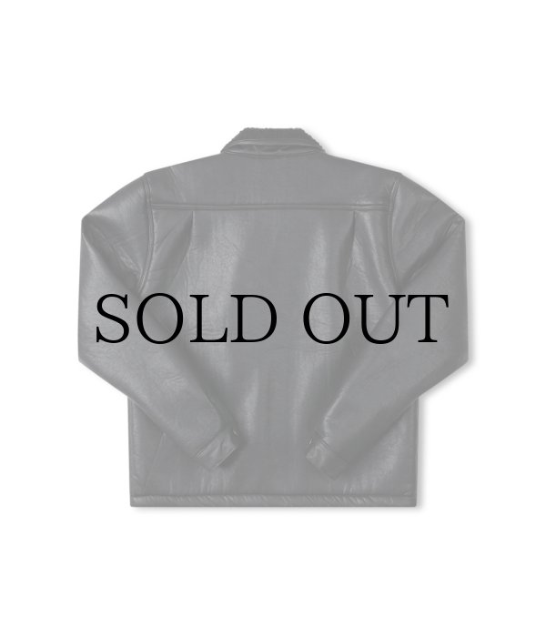 画像12: FORMER " SHERPA LEATHER JACKET " - BLACK (12)