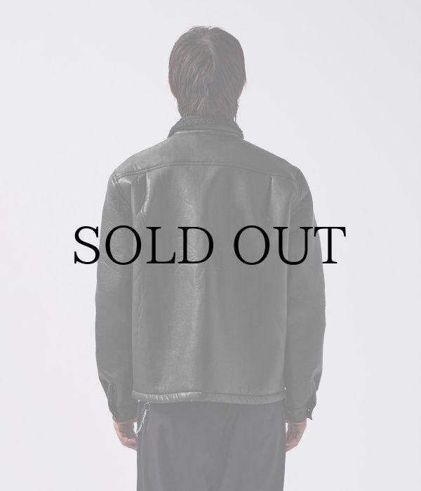 画像5: FORMER " SHERPA LEATHER JACKET " - BLACK (5)