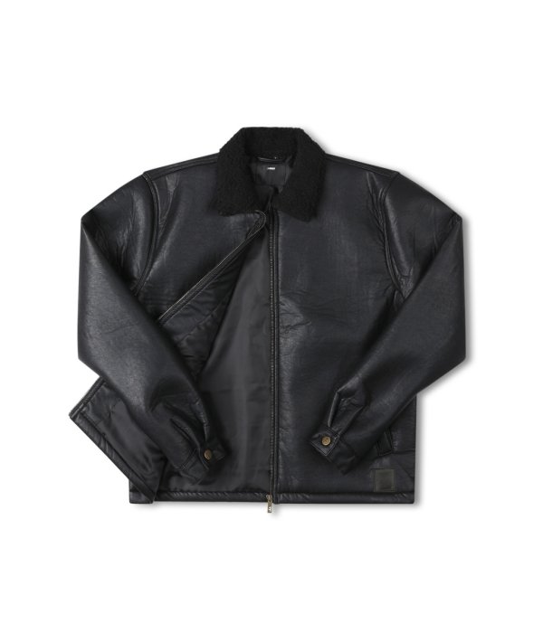 画像3: FORMER " SHERPA LEATHER JACKET " - BLACK (3)