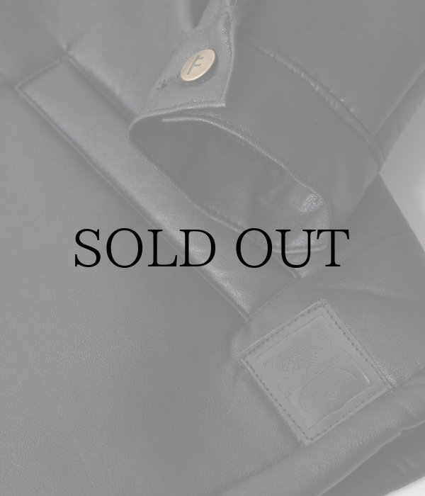 画像9: FORMER " SHERPA LEATHER JACKET " - BLACK (9)