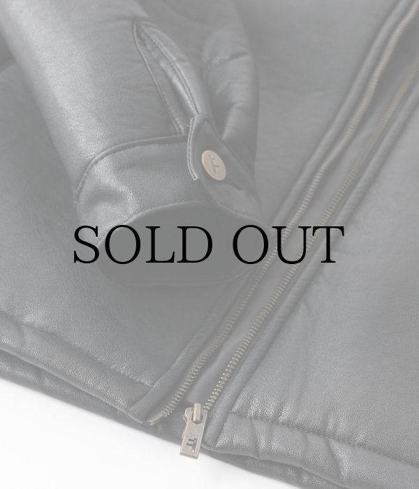 画像10: FORMER " SHERPA LEATHER JACKET " - BLACK (10)