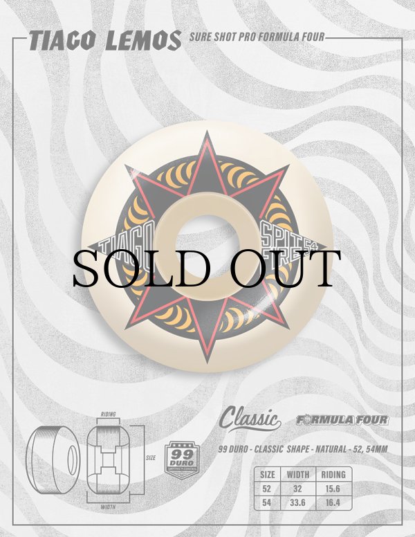 画像1: 【 SPITFIRE WHEELS 】 " FORMULA FOUR / TIAGO LEMOS SUPER SHOT CLASSIC 99DU " - (1)