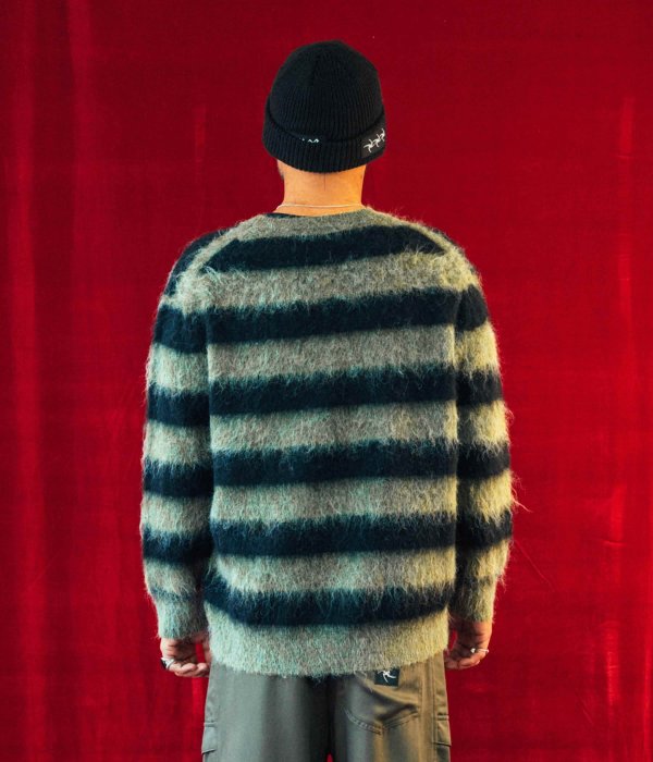 画像3: 【 SALE 】FORMER / DION AGIUS COLLECTION " DION STRIPE KNIT " - BLACK  (3)