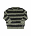 画像1: FORMER / DION AGIUS COLLECTION " DION STRIPE KNIT " - BLACK  (1)
